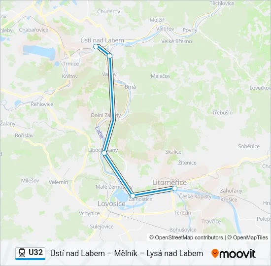 U32 Train Line Map