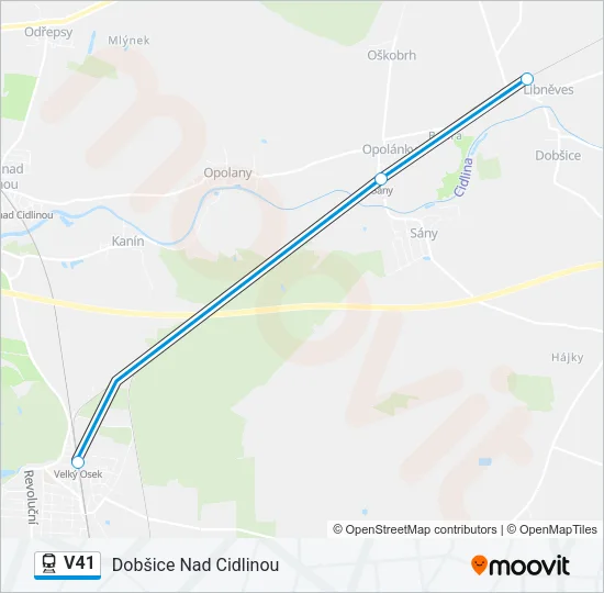 V41 Train Line Map