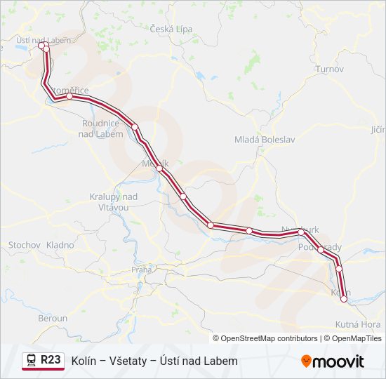 R23 Train Line Map
