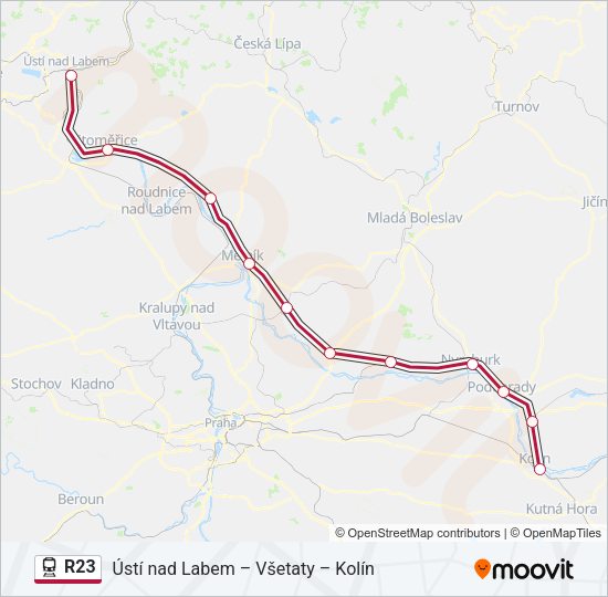 R23 Train Line Map