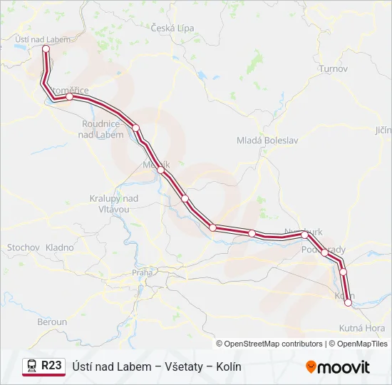 R23 Train Line Map