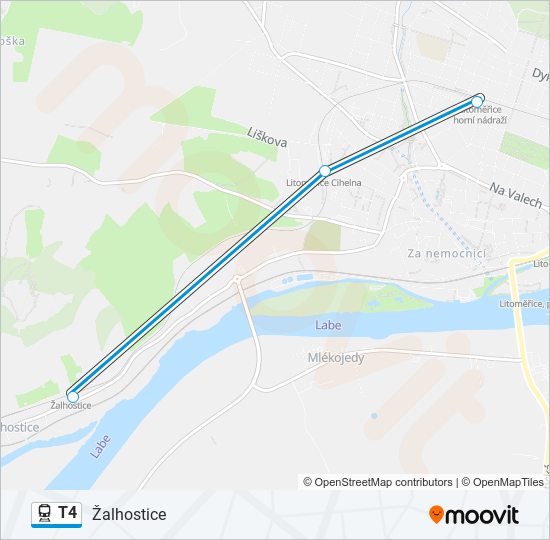 T4 Train Line Map