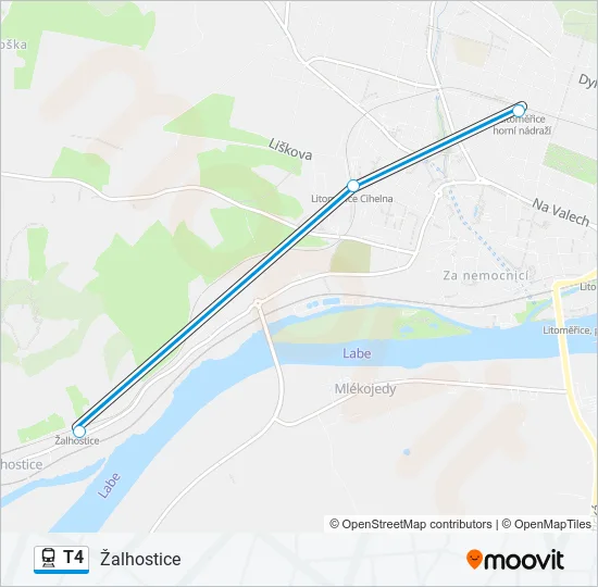 T4 Train Line Map