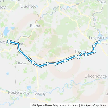 U10 Train Line Map