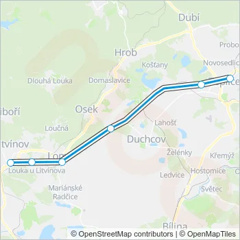 U3 Train Line Map