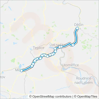 U3 Train Line Map