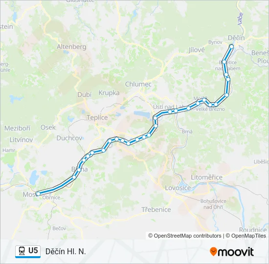 U5 Train Line Map