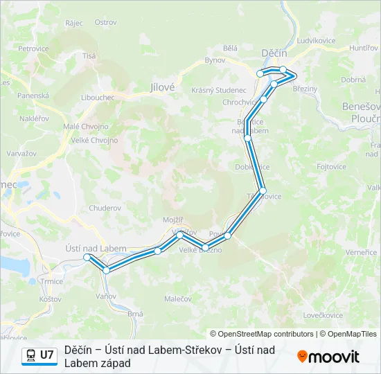 U7 Train Line Map