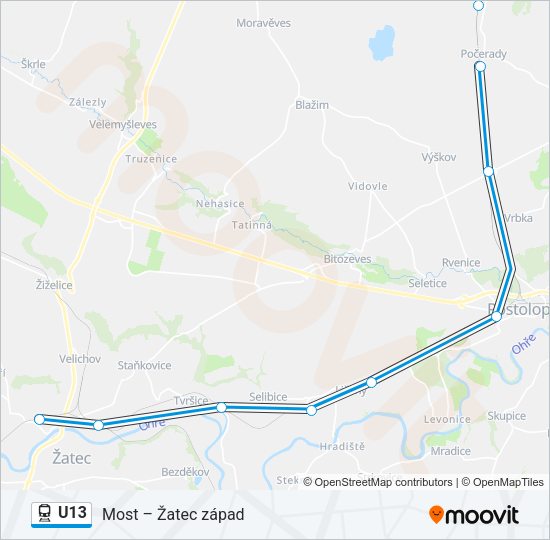 U13 Train Line Map
