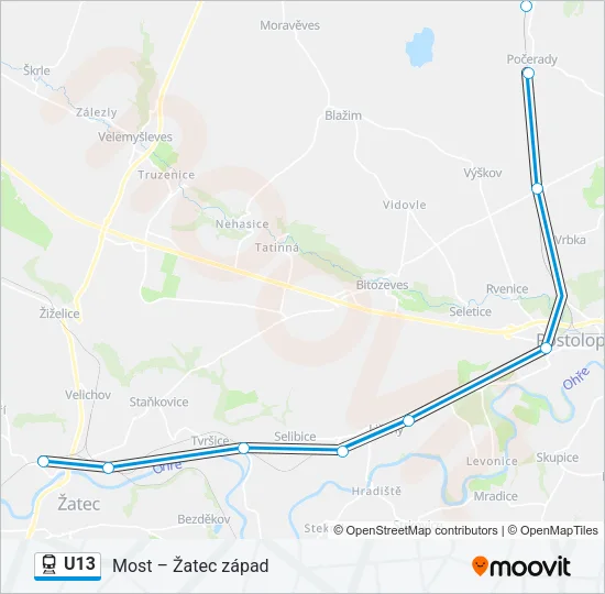 U13 Train Line Map