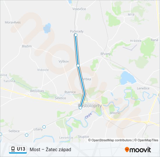 U13 Train Line Map