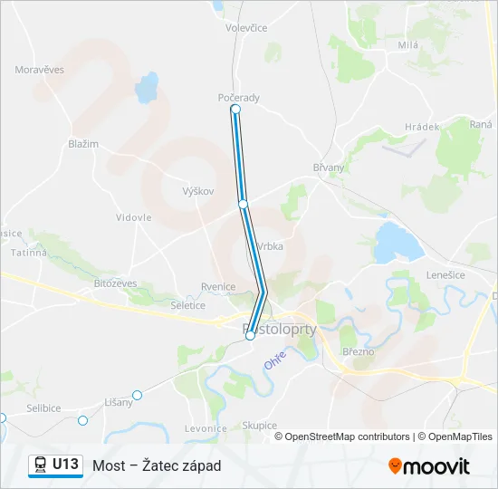 U13 Train Line Map