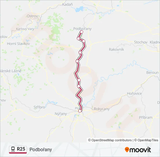 R25 Train Line Map