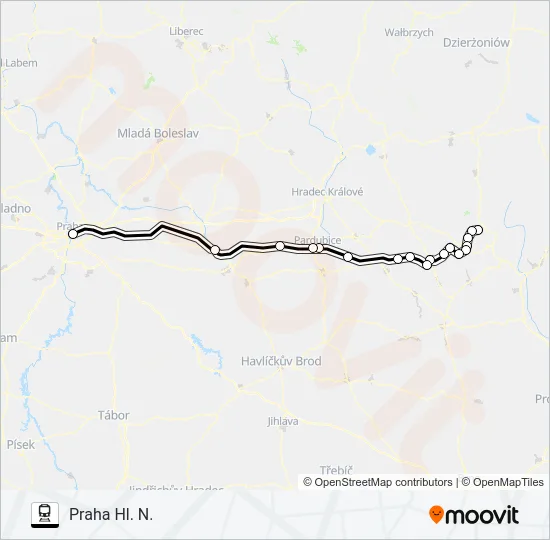 LET 1290 Train Line Map