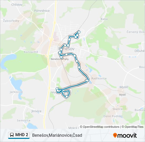 MHD 2  Line Map