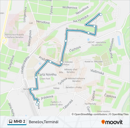 MHD 2  Line Map
