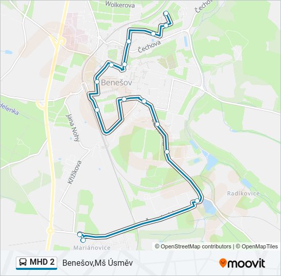 MHD 2  Line Map