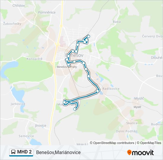 MHD 2  Line Map