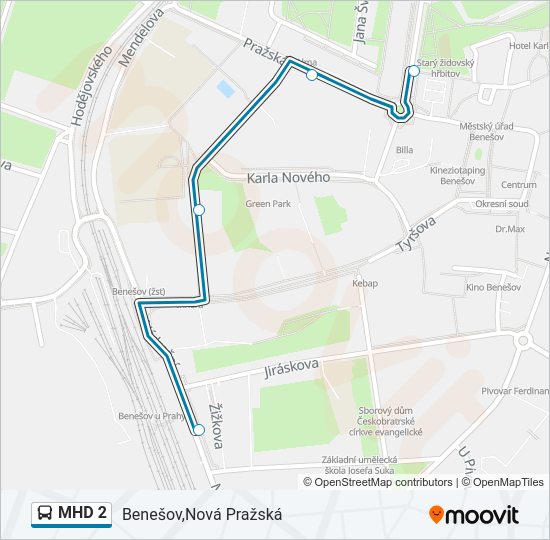 MHD 2  Line Map