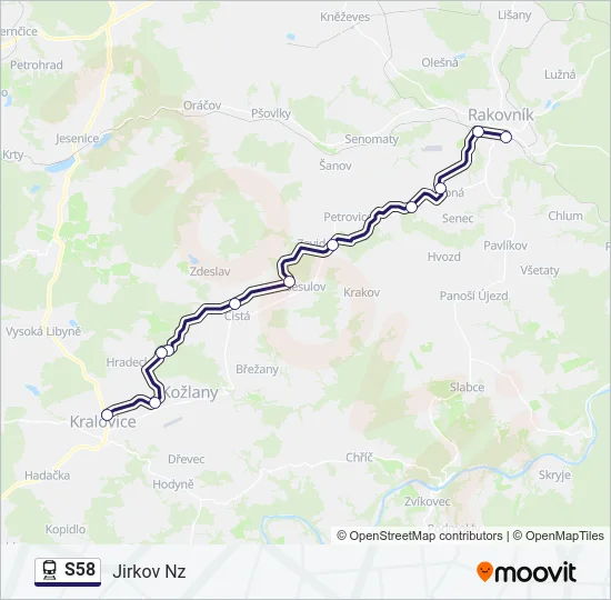 S58  Line Map