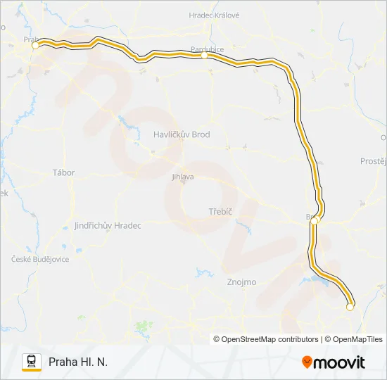 RJ 101044 Train Line Map
