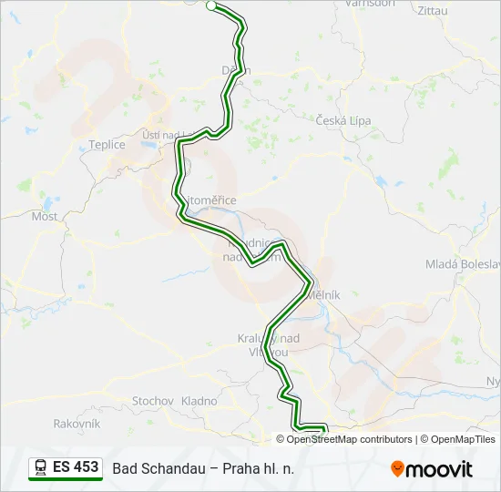 ES 453 Train Line Map
