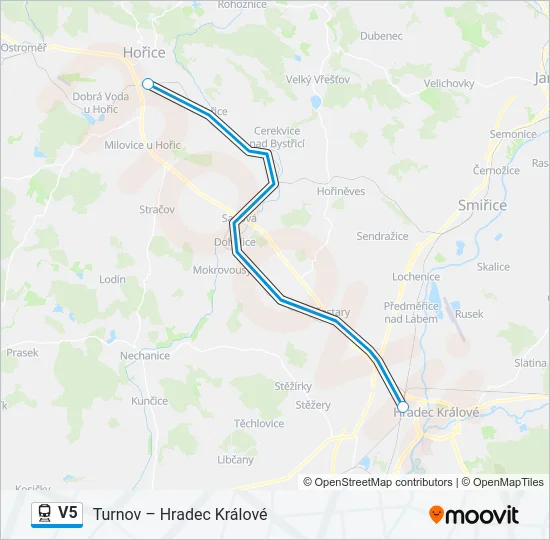V5 Train Line Map