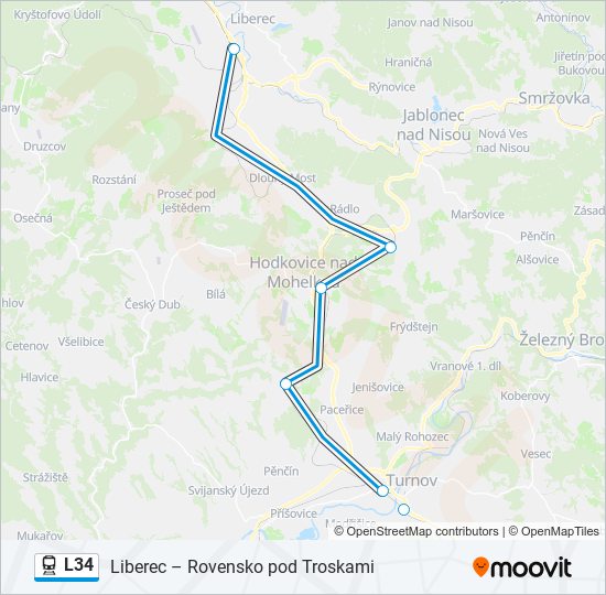  L34: карта маршрута