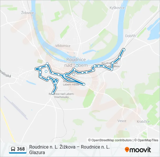 368 Bus Line Map