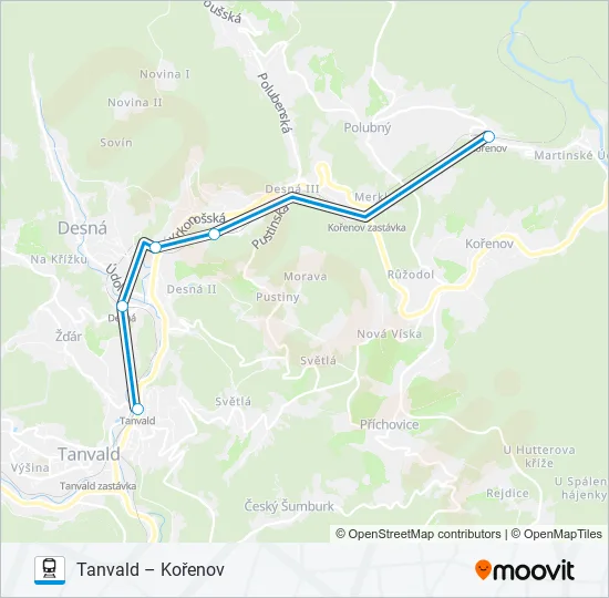 OS 20118 Train Line Map