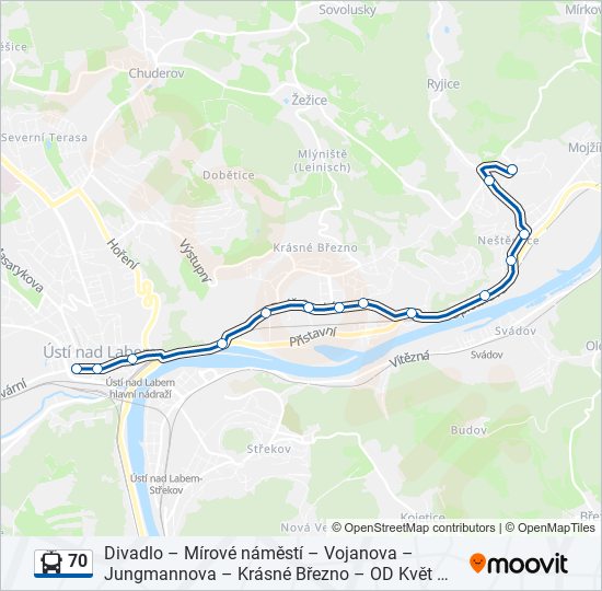 Троллейбус 70: карта маршрута