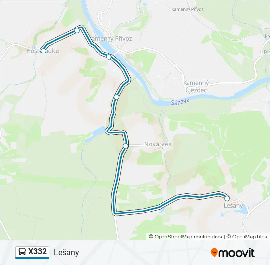 X332  Line Map