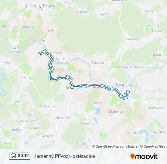 X332  Line Map