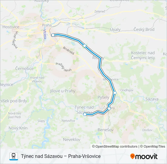 OS 91004 Train Line Map