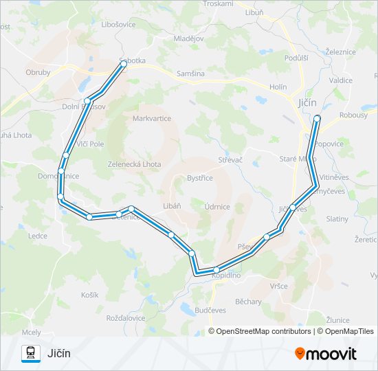 OS 91301 Train Line Map