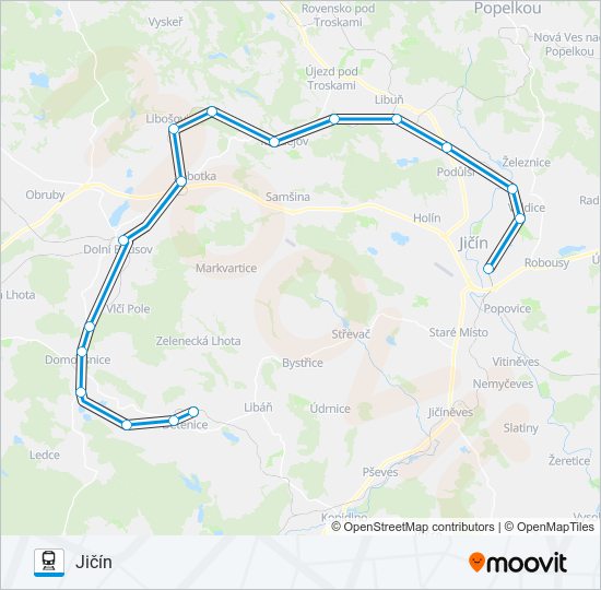 OS 91304 Train Line Map