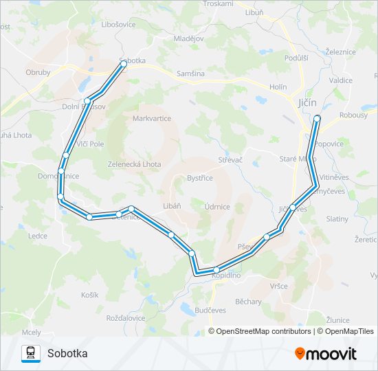 OS 91306 Train Line Map