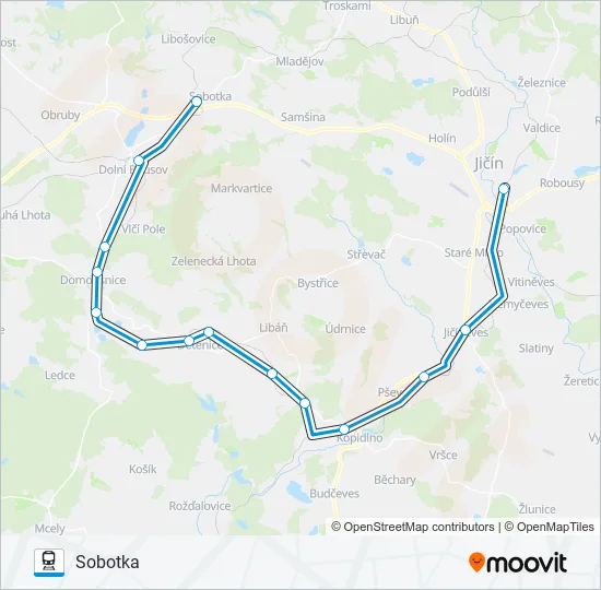 OS 91306 Train Line Map
