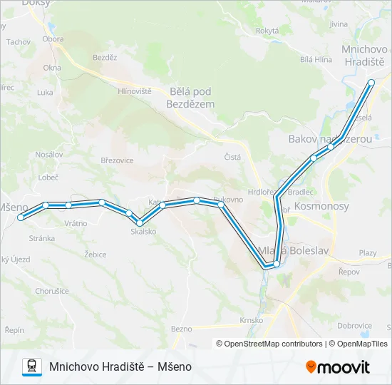 OS 91309 Train Line Map