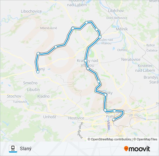 Поезд OS 109784: карта маршрута