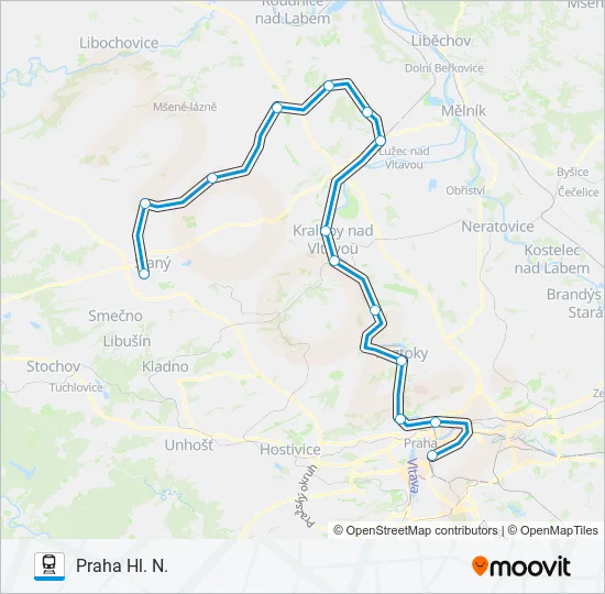 Поезд OS 109787: карта маршрута