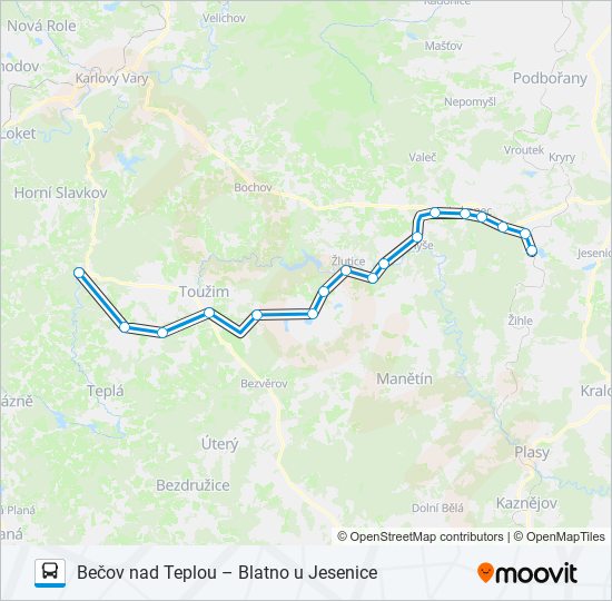 Автобус OS 316705: карта маршрута