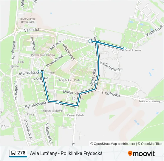  278: карта маршрута