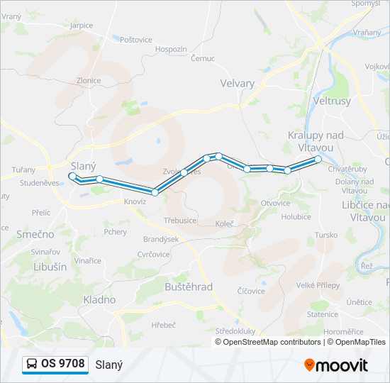 OS 9708 Bus Line Map