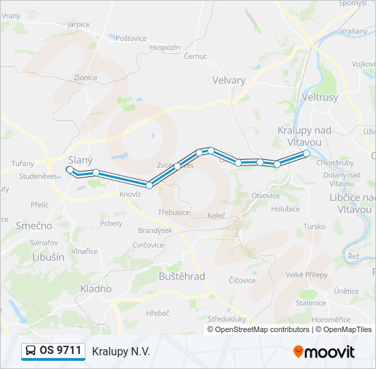 OS 9711 Bus Line Map