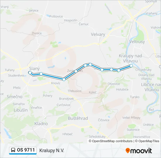 OS 9711 Bus Line Map