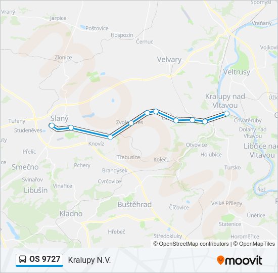 OS 9727 Bus Line Map