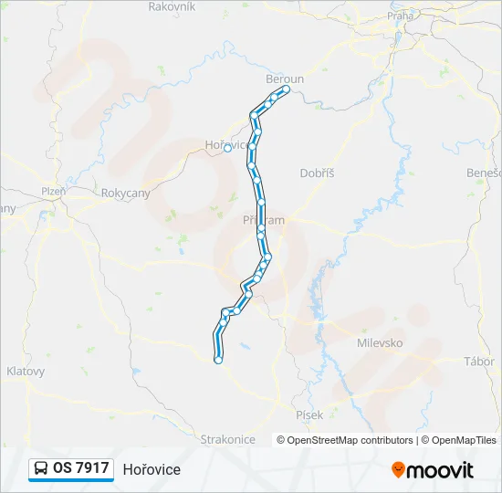 OS 7917 Bus Line Map
