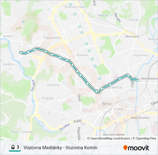 3 Light Rail Line Map