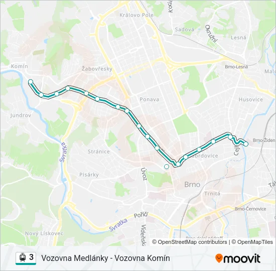 3 Light Rail Line Map